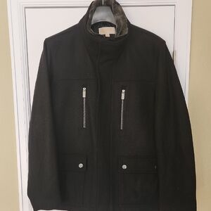 MICHAEL Michael Kors Wool Blend Insulated Black Jacket - NWOT